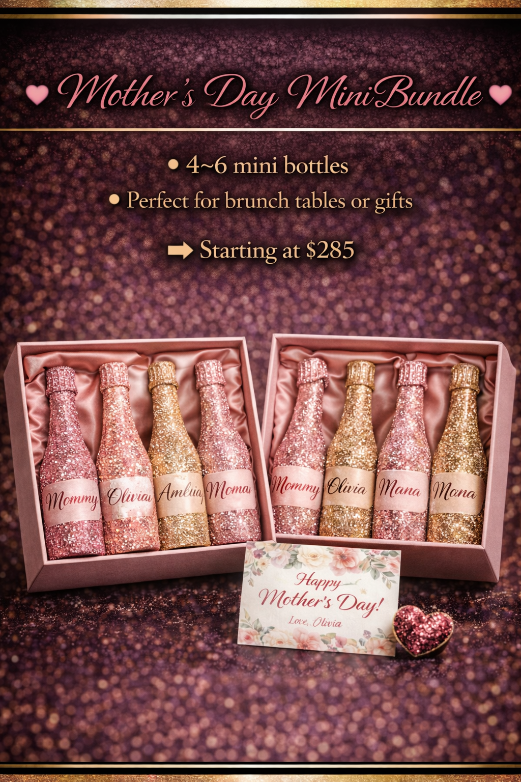 Pour Up Pretty- Mother's Day Mini Bundle