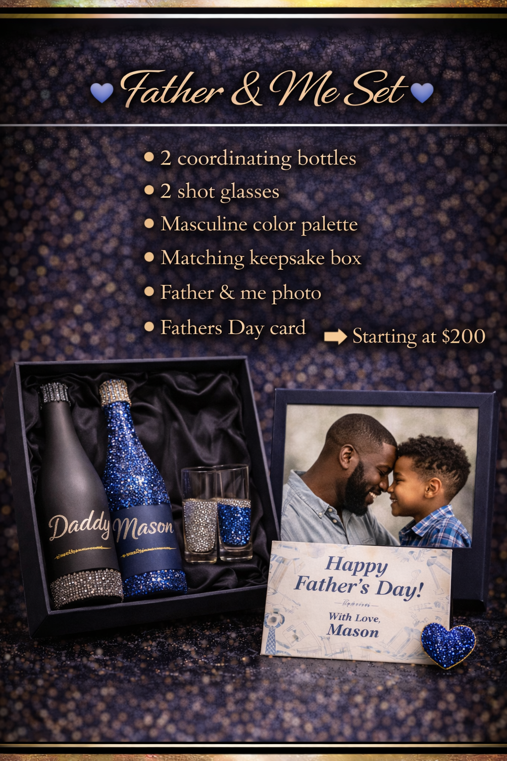 Pour Up Pretty- Father & Me Set