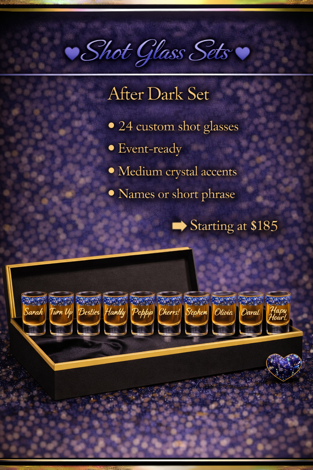 Pour Up Pretty- After Dark Set