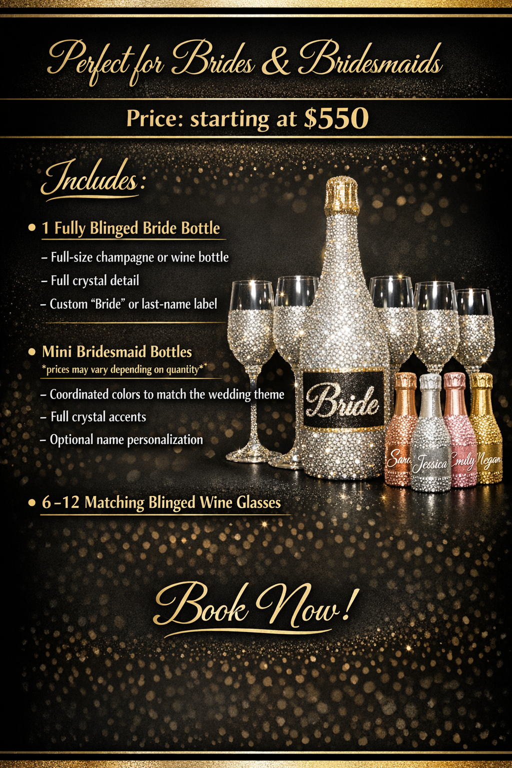 Pour Up Pretty- Bridal Bling Bundle