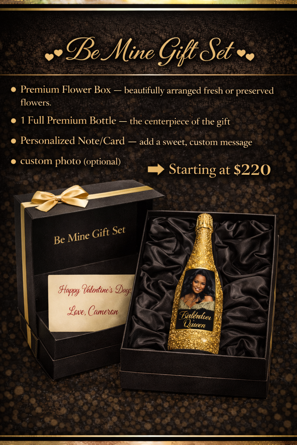 Pour Up Pretty- Be Mine Gift Set